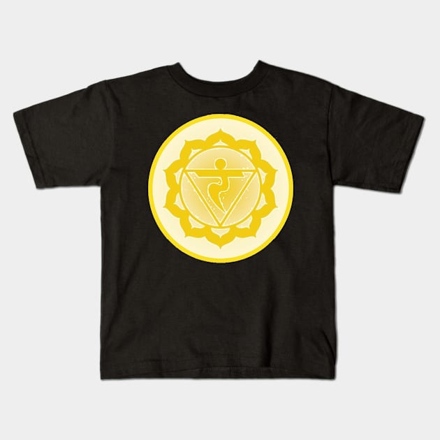 Willpower and confidence are mine Solar-Plexus Chakra- Light Green Kids T-Shirt by EarthSoul